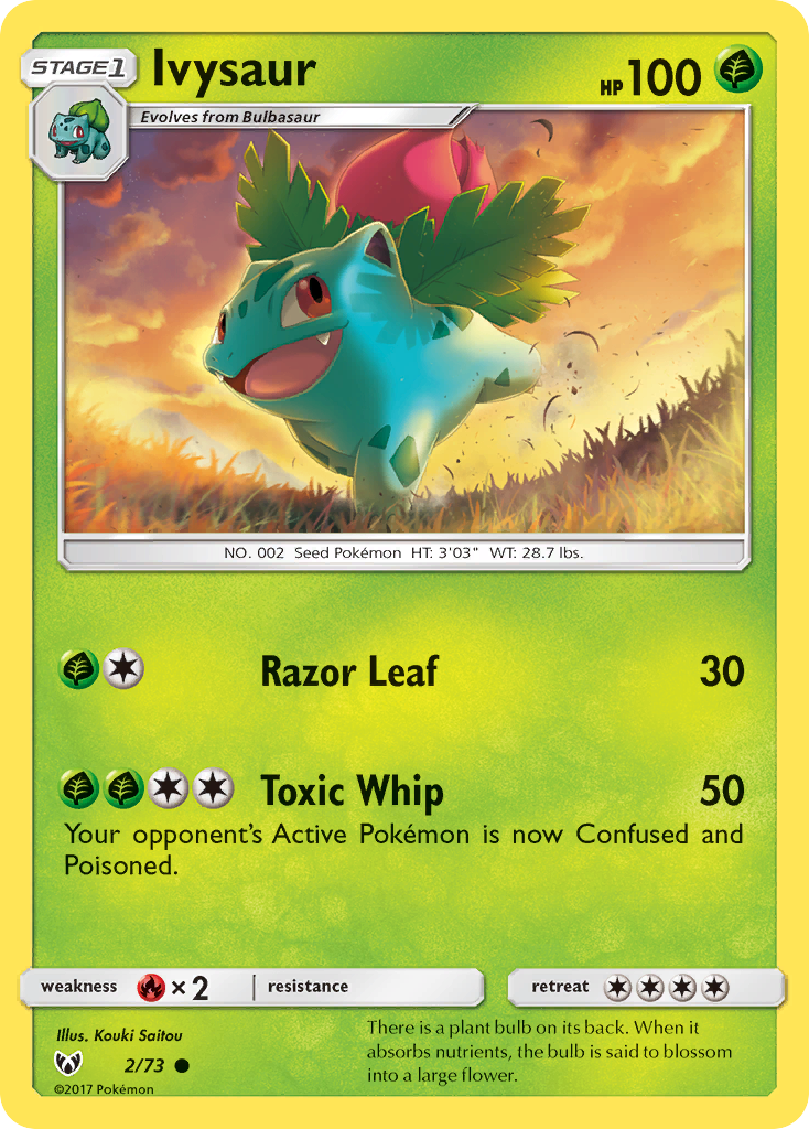 Ivysaur (2/73) [Sun & Moon: Shining Legends] | Card Merchant Takapuna