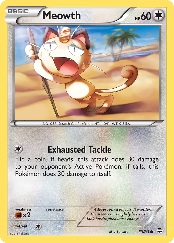 Meowth (53/83) [XY: Generations] | Card Merchant Takapuna