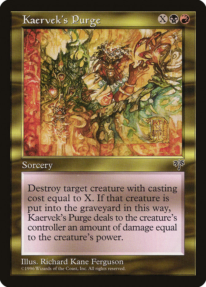 Kaervek's Purge [Mirage] | Card Merchant Takapuna