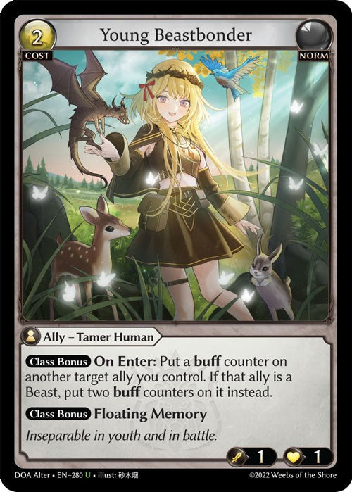 Young Beastbonder (280) [Dawn of Ashes: Alter Edition] | Card Merchant Takapuna