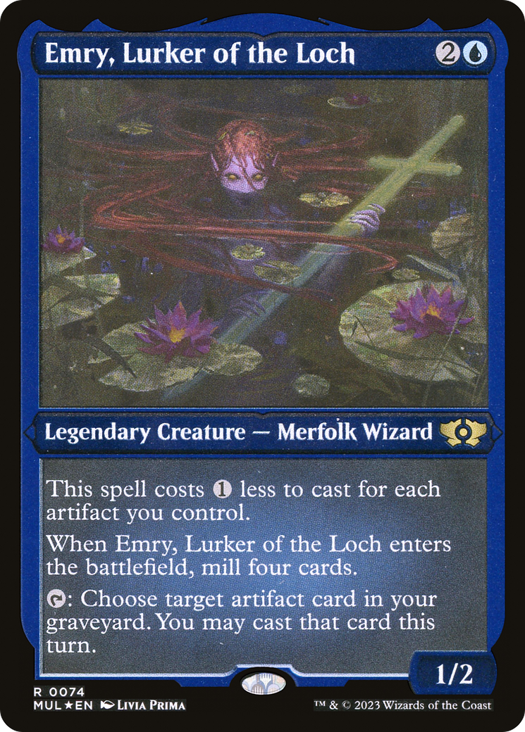 Emry, Lurker of the Loch (Foil Etched) [Multiverse Legends] | Card Merchant Takapuna