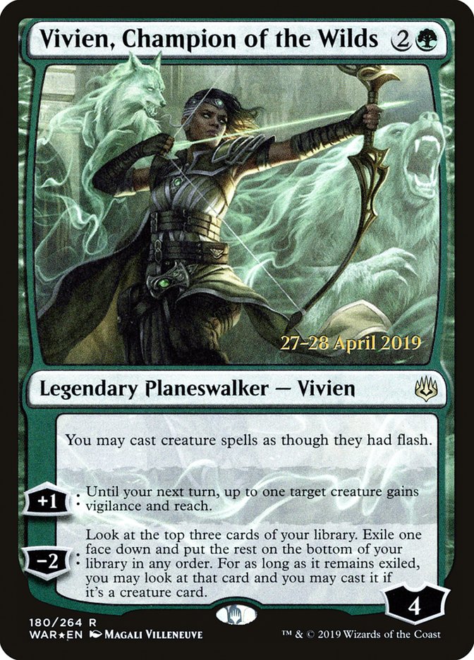 Vivien, Champion of the Wilds [War of the Spark Prerelease Promos] | Card Merchant Takapuna