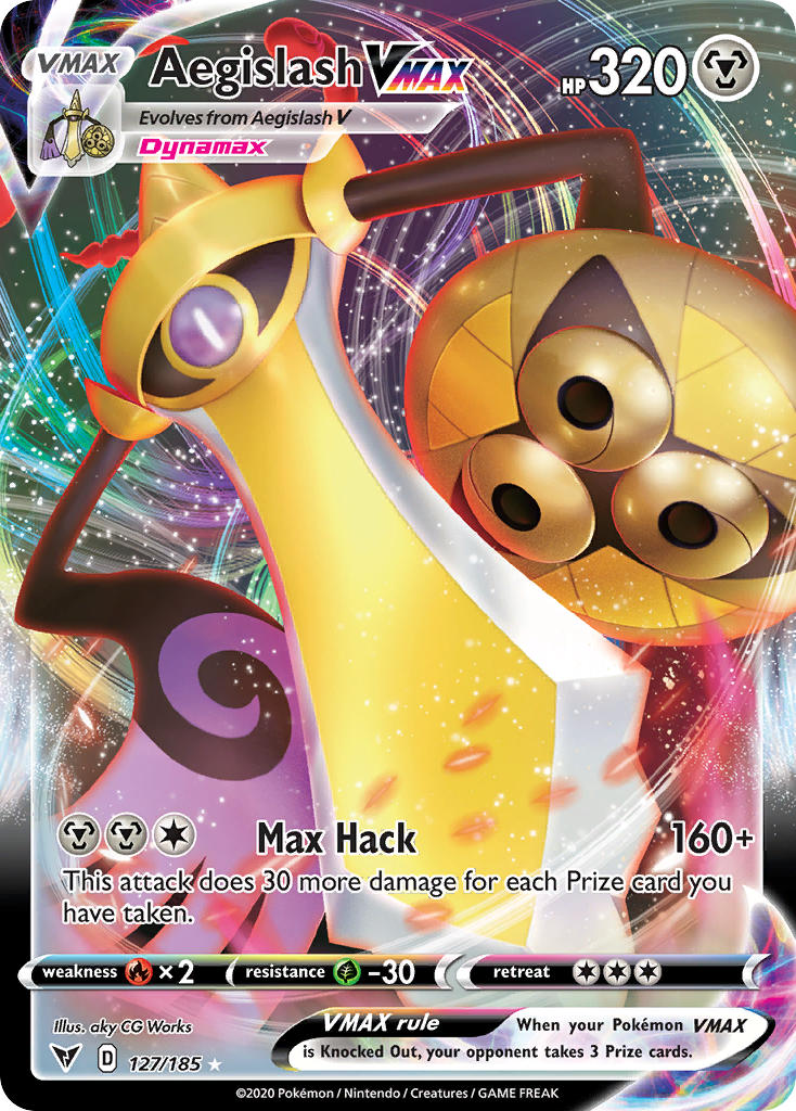 Aegislash VMAX (127/185) [Sword & Shield: Vivid Voltage] | Card Merchant Takapuna