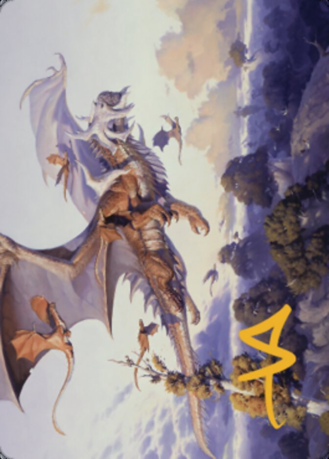Rith, Liberated Primeval Art Card (Gold-Stamped Signature) [Dominaria United Art Series] | Card Merchant Takapuna