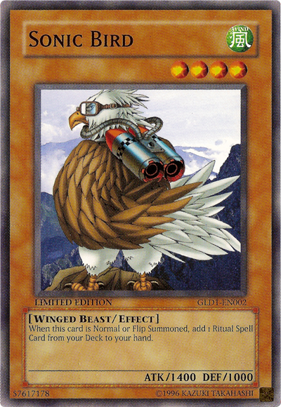 Sonic Bird [GLD1-EN002] Common | Card Merchant Takapuna