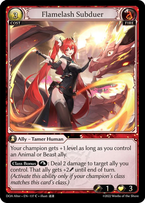 Flamelash Subduer (137) [Dawn of Ashes: Alter Edition] | Card Merchant Takapuna