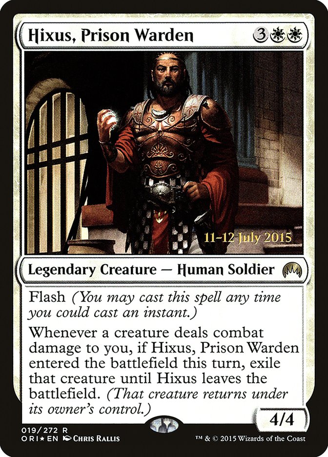 Hixus, Prison Warden [Magic Origins Prerelease Promos] | Card Merchant Takapuna