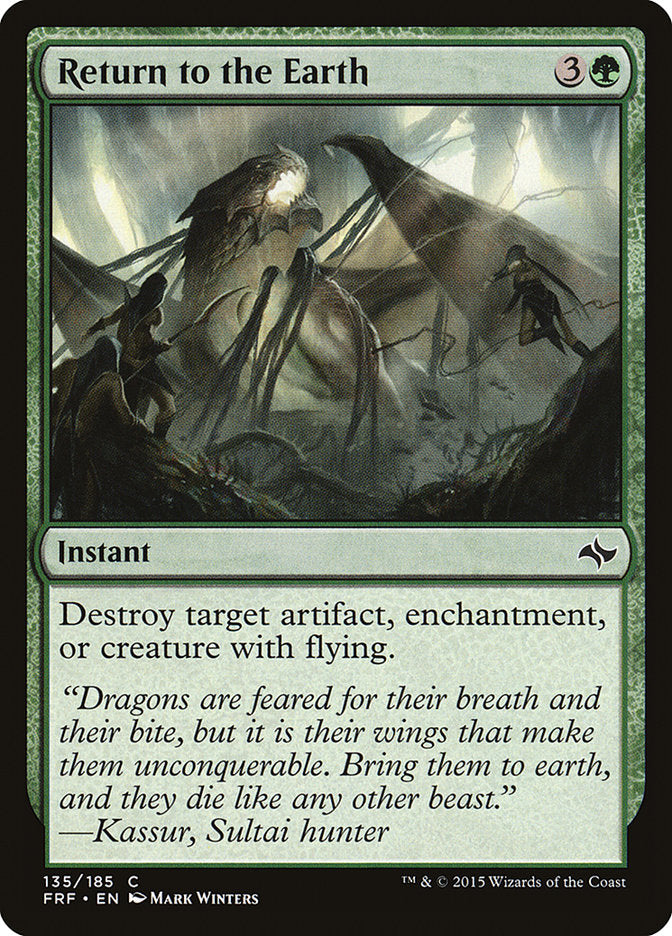 Return to the Earth [Fate Reforged] | Card Merchant Takapuna