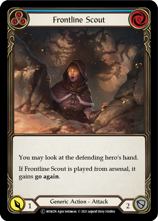 Frontline Scout (Blue) [U-MON274] (Monarch Unlimited)  Unlimited Normal | Card Merchant Takapuna