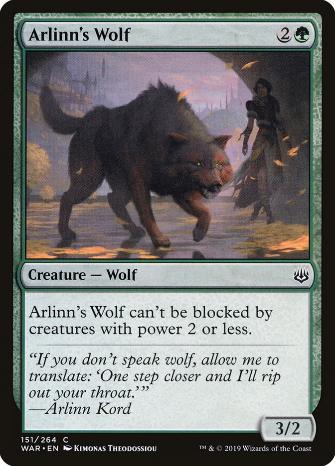 Arlinn's Wolf [War of the Spark] | Card Merchant Takapuna
