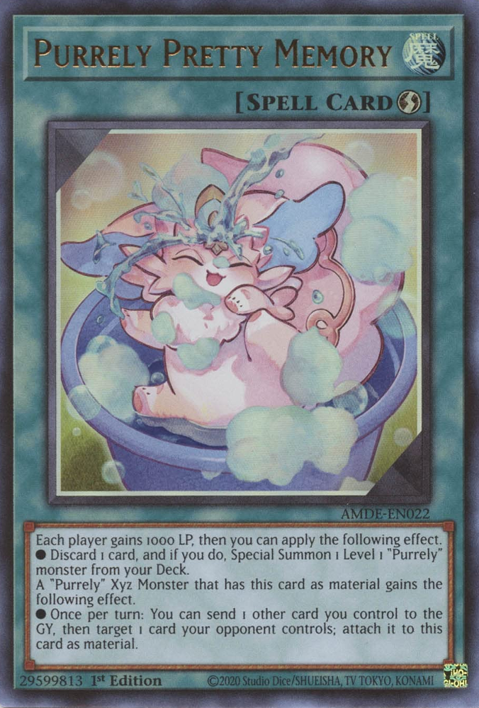 Purrely Pretty Memory [AMDE-EN022] Ultra Rare | Card Merchant Takapuna