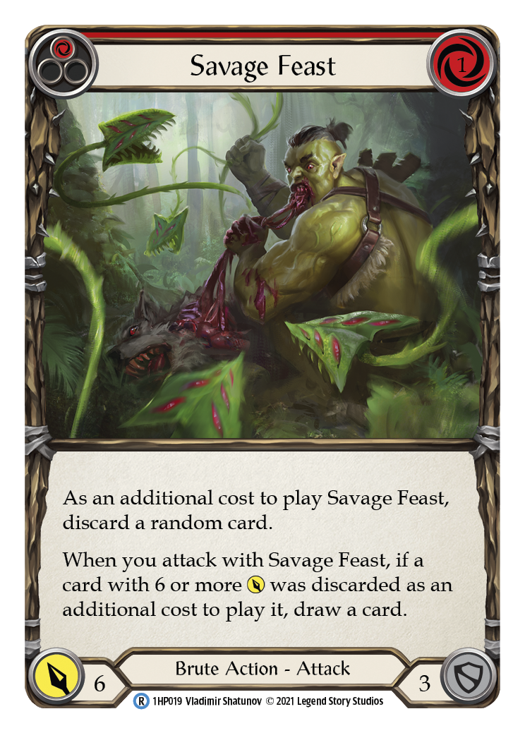 Savage Feast (Red) [1HP019] (History Pack 1) | Card Merchant Takapuna