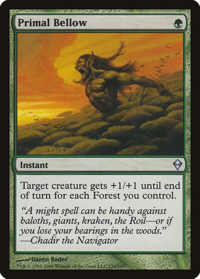 Primal Bellow [Zendikar] | Card Merchant Takapuna