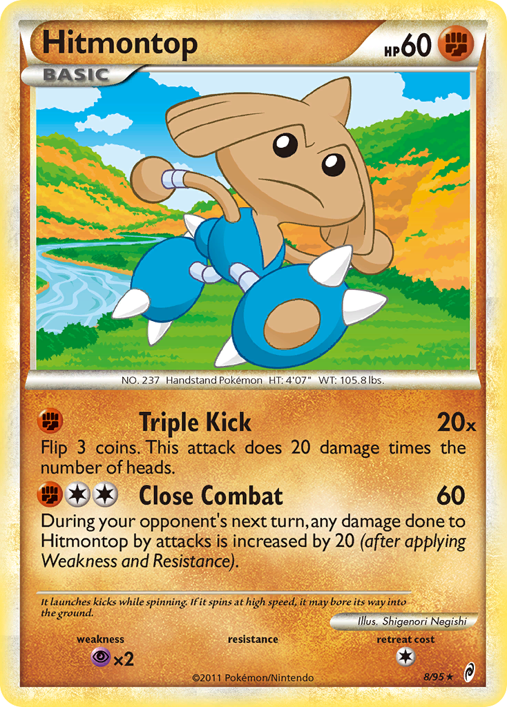 Hitmontop (8/95) [HeartGold & SoulSilver: Call of Legends] | Card Merchant Takapuna