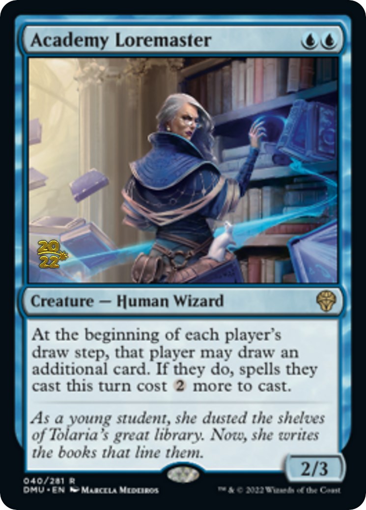 Academy Loremaster [Dominaria United Prerelease Promos] | Card Merchant Takapuna