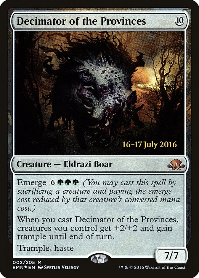 Decimator of the Provinces [Eldritch Moon Prerelease Promos] | Card Merchant Takapuna