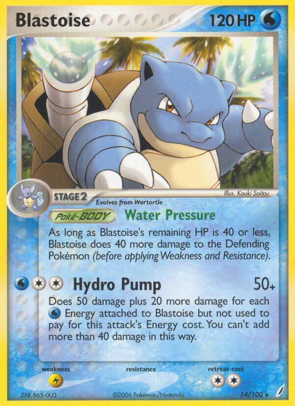 Blastoise (14/100) (Theme Deck Exclusive) [EX: Crystal Guardians] | Card Merchant Takapuna