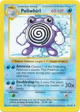 Poliwhirl (38/102) [Base Set Shadowless Unlimited] | Card Merchant Takapuna