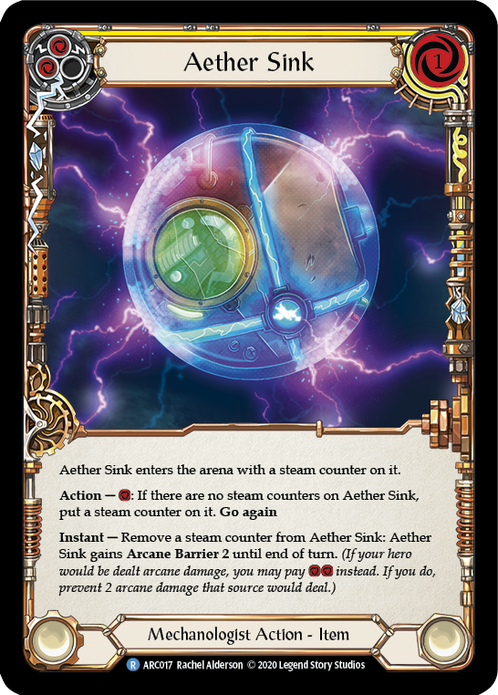 Aether Sink [U-ARC017] (Arcane Rising Unlimited)  Unlimited Rainbow Foil | Card Merchant Takapuna