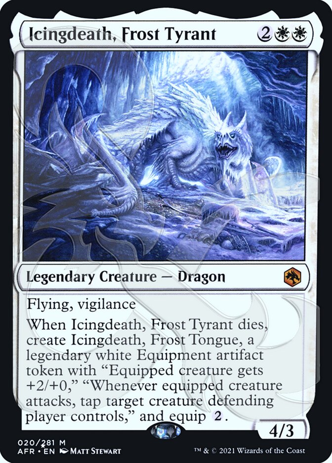 Icingdeath, Frost Tyrant (Ampersand Promo) [Dungeons & Dragons: Adventures in the Forgotten Realms Promos] | Card Merchant Takapuna