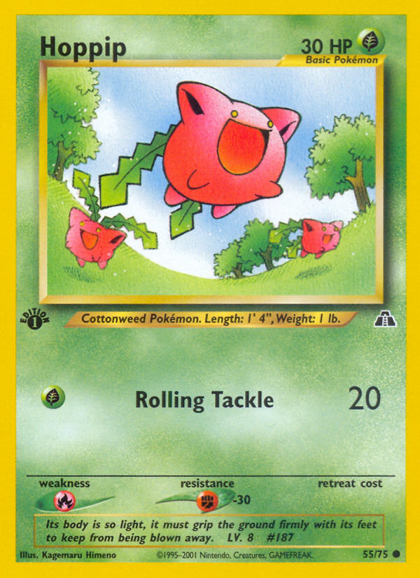 Hoppip (55/75) [Neo Discovery 1st Edition] | Card Merchant Takapuna