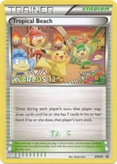 Tropical Beach (BW50) (Staff) [Black & White: Black Star Promos] | Card Merchant Takapuna