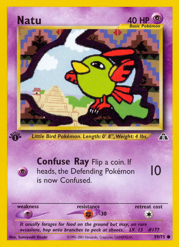 Natu (59/75) [Neo Discovery 1st Edition] | Card Merchant Takapuna