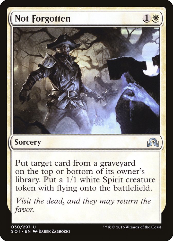 Not Forgotten [Shadows over Innistrad] | Card Merchant Takapuna