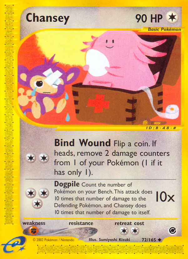 Chansey (72/165) [Expedition: Base Set] | Card Merchant Takapuna