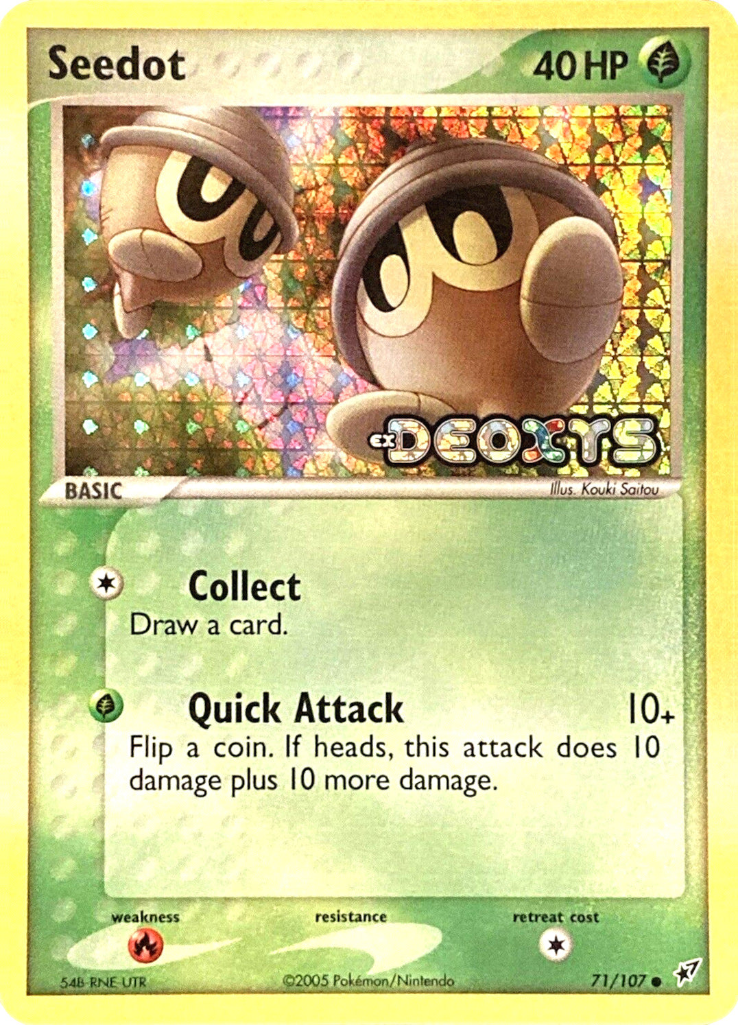 Seedot (71/107) (Stamped) [EX: Deoxys] | Card Merchant Takapuna