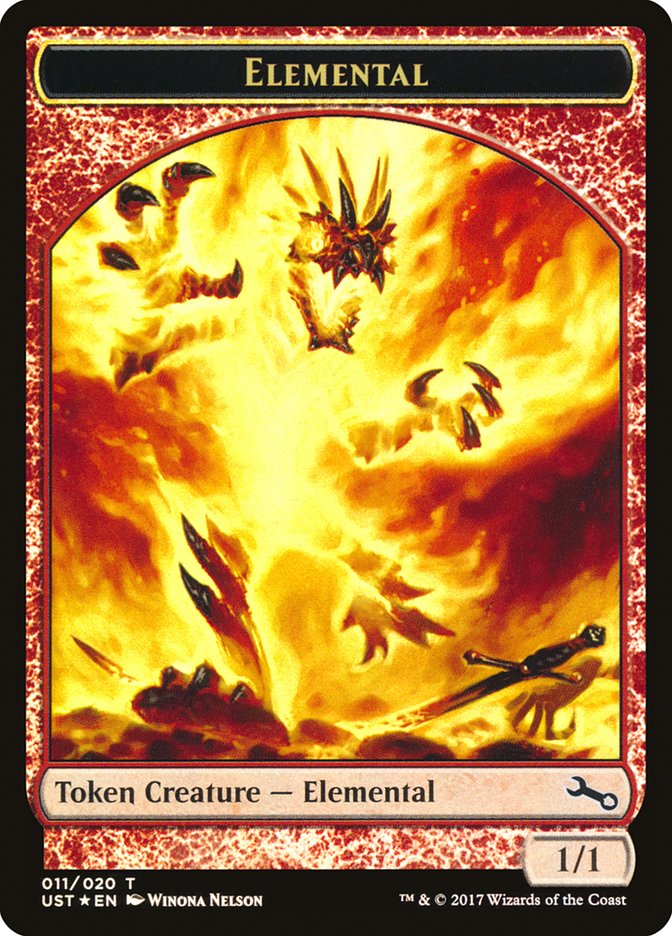 Elemental // Elemental Double-Sided Token (011/020) [Unstable Tokens] | Card Merchant Takapuna