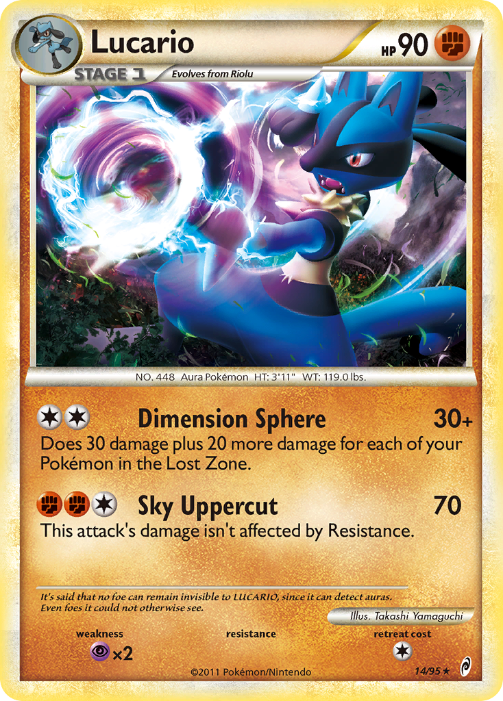 Lucario (14/95) [HeartGold & SoulSilver: Call of Legends] | Card Merchant Takapuna