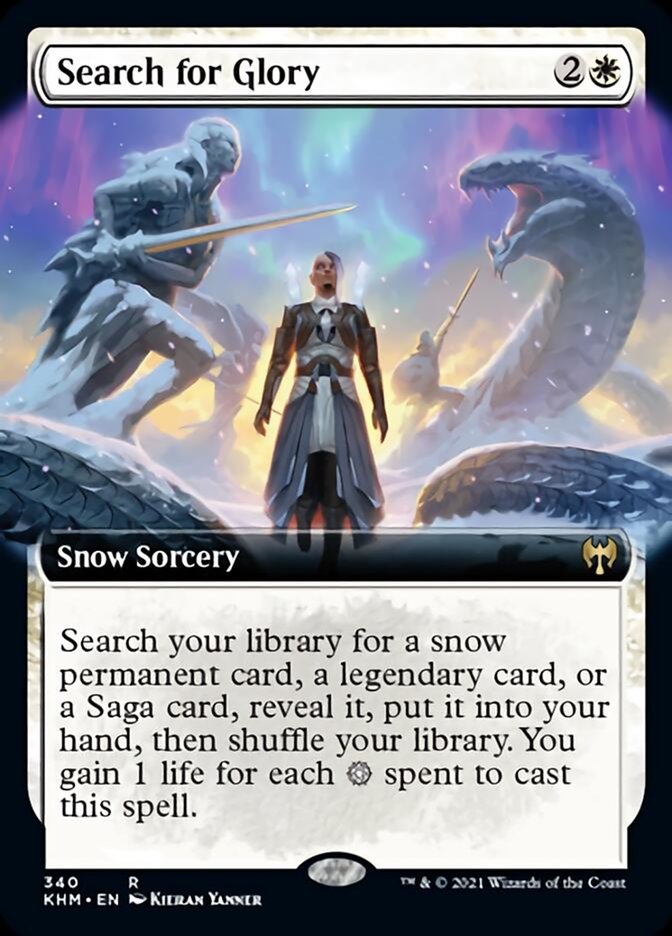 Search for Glory (Extended Art) [Kaldheim] | Card Merchant Takapuna