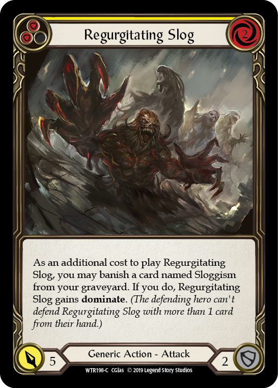 Regurgitating Slog (Yellow) [WTR198-C] (Welcome to Rathe)  Alpha Print Normal | Card Merchant Takapuna