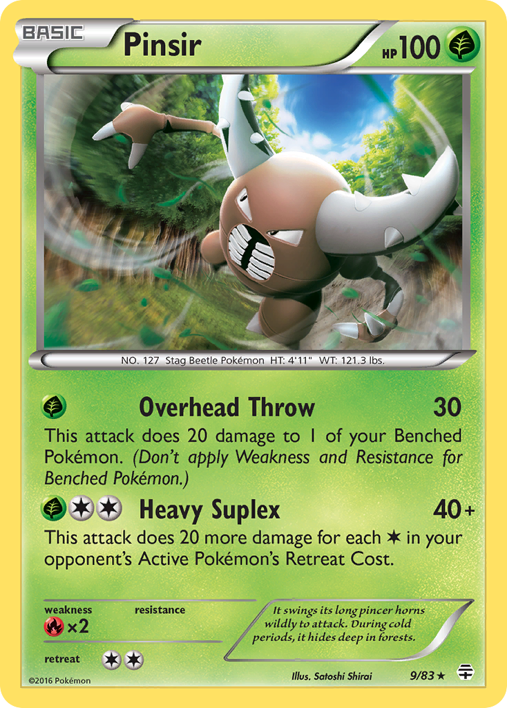 Pinsir (9/83) [XY: Generations] | Card Merchant Takapuna
