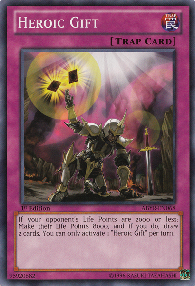 Heroic Gift [ABYR-EN068] Common | Card Merchant Takapuna