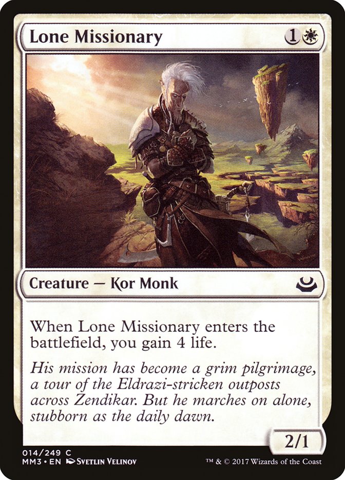 Lone Missionary [Modern Masters 2017] | Card Merchant Takapuna
