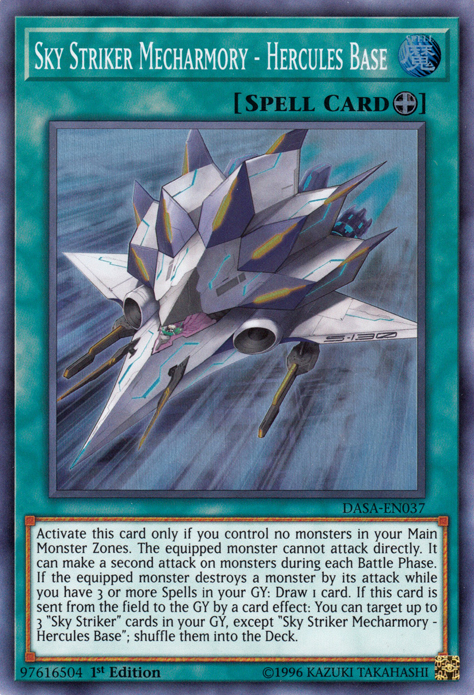 Sky Striker Mecharmory - Hercules Base [DASA-EN037] Super Rare | Card Merchant Takapuna