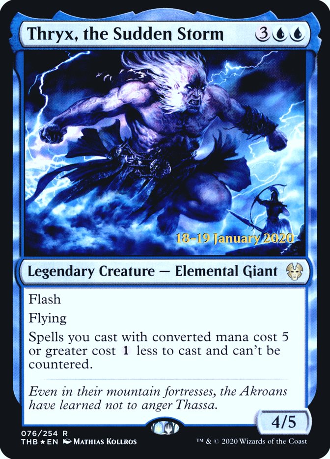 Thryx, the Sudden Storm [Theros Beyond Death Prerelease Promos] | Card Merchant Takapuna