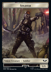 Soldier (003) // Ultramarines Honour Guard Double-Sided Token [Warhammer 40,000 Tokens] | Card Merchant Takapuna