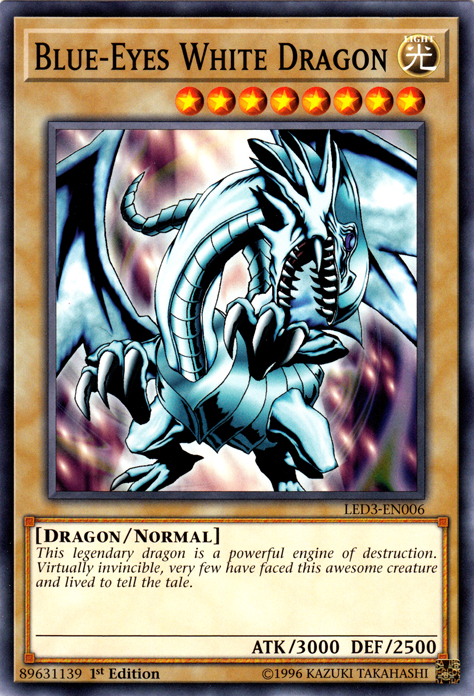 Blue-Eyes White Dragon [LED3-EN006] Common | Card Merchant Takapuna