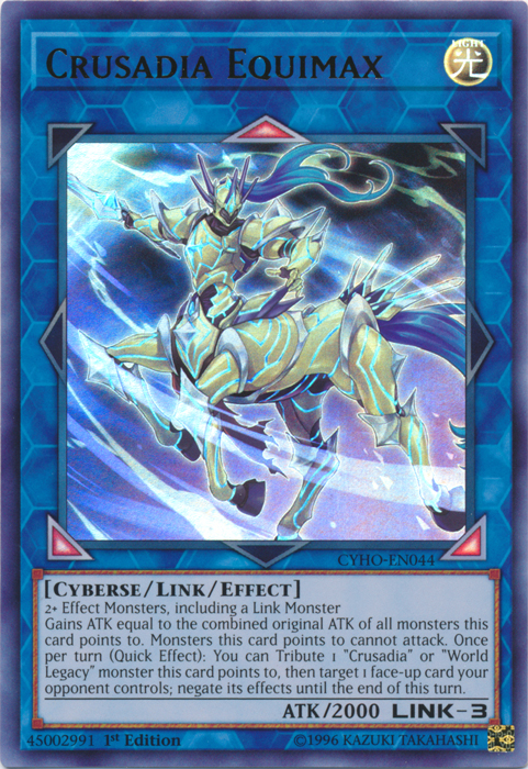 Crusadia Equimax [CYHO-EN044] Ultra Rare | Card Merchant Takapuna
