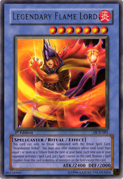 Legendary Flame Lord [DCR-081] Rare | Card Merchant Takapuna