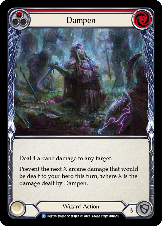 Dampen (Red) [UPR170] (Uprising)  Rainbow Foil | Card Merchant Takapuna