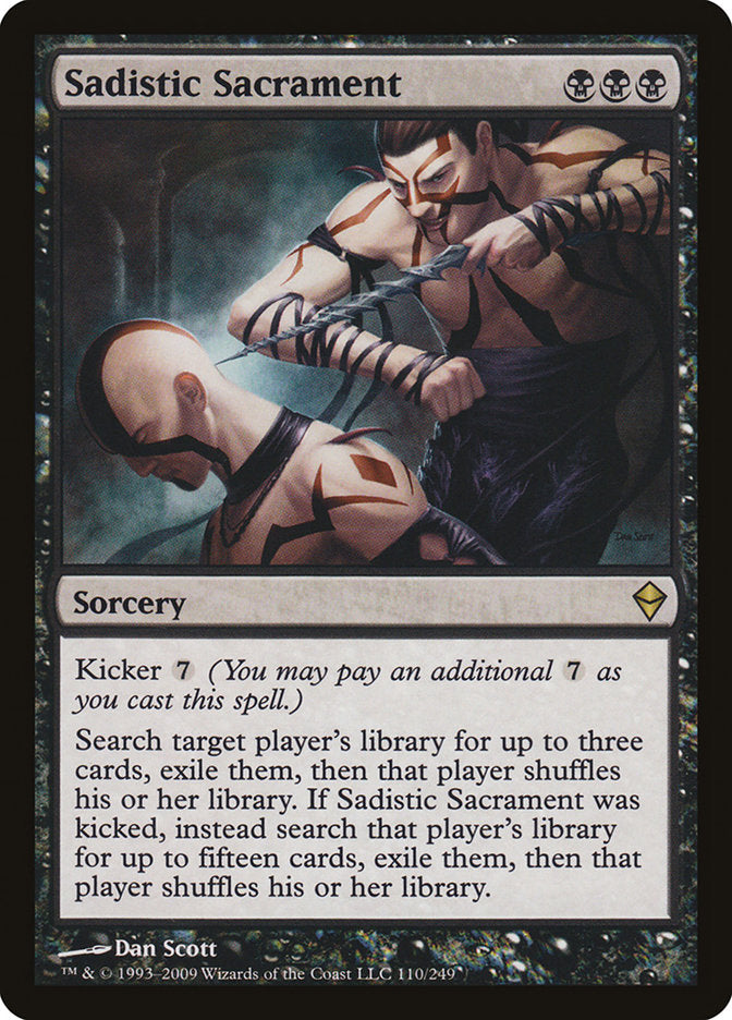 Sadistic Sacrament [Zendikar] | Card Merchant Takapuna