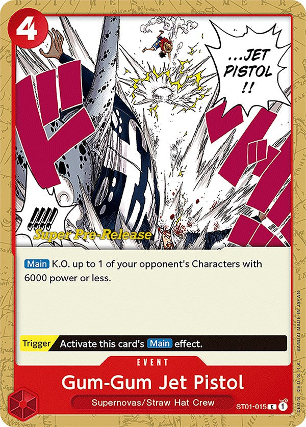 Gum-Gum Jet Pistol [Super Pre-Release Starter Deck: Straw Hat Crew] | Card Merchant Takapuna