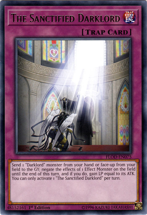 The Sanctified Darklord [FLOD-EN075] Rare | Card Merchant Takapuna