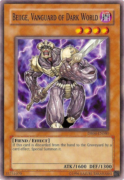 Beiige, Vanguard of Dark World [DR04-EN080] Common | Card Merchant Takapuna