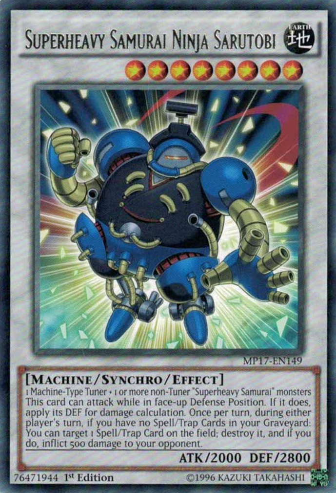Superheavy Samurai Ninja Sarutobi [MP17-EN149] Rare | Card Merchant Takapuna