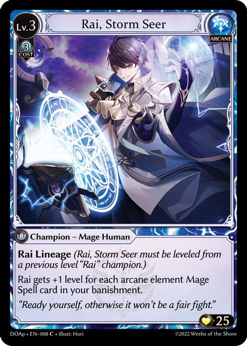 Rai, Storm Seer (008) [Dawn of Ashes: Prelude] | Card Merchant Takapuna